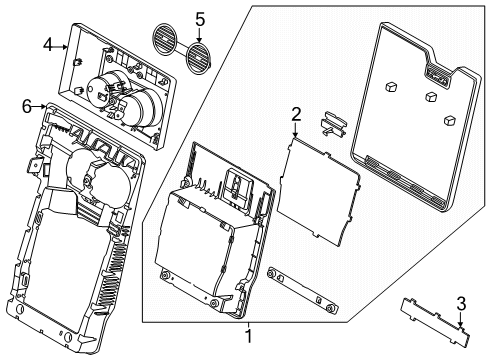 2023 Ford F-350 Super Duty Split Bench Seat Diagram 3 - Thumbnail