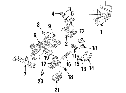 2000 Mercury Grand Marquis Housing & Components Diagram
