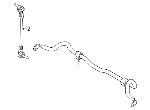2024 Lincoln Nautilus Bar Assembly - Roll Diagram for PZ1Z-5482-C