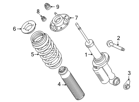 2024 Ford Bronco Struts & Components Diagram 3 - Thumbnail
