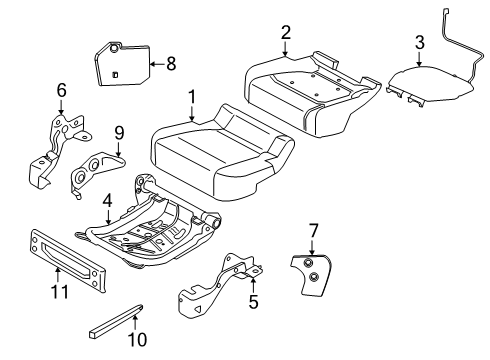 2024 Ford F-150 Rear Seat Components Diagram 6 - Thumbnail