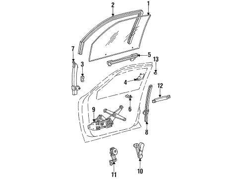 1992 Mercury Sable Front Door Diagram