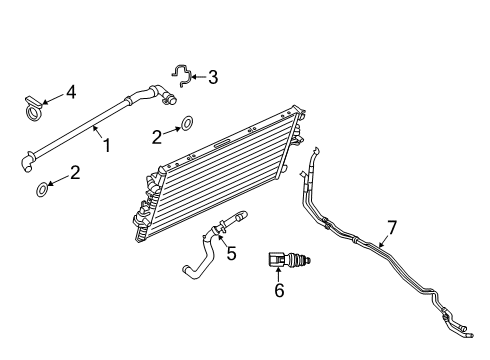 2019 Ford F-350 Super Duty Intercooler - Belts Diagram 2 - Thumbnail