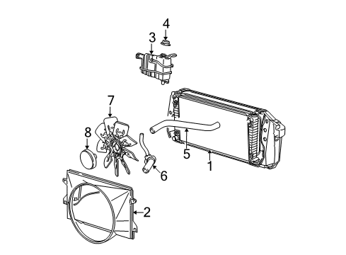 2000 Ford F-150 Cooling Fan Diagram 3 - Thumbnail