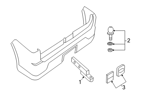 2003 Lincoln Navigator Tow Hook & Hitch Diagram