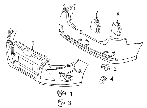 2016 Ford C-Max Parking Aid Diagram 2 - Thumbnail
