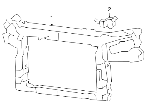 2004 Mercury Monterey Radiator Support Diagram