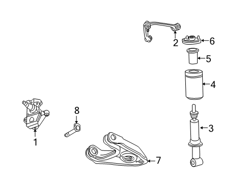 2007 Lincoln Mark LT Front Suspension Components Diagram 3 - Thumbnail