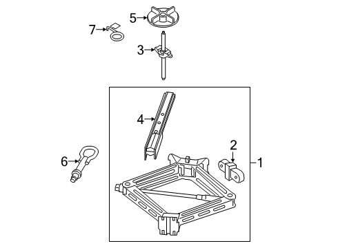 2024 Lincoln Aviator Jack & Components Diagram