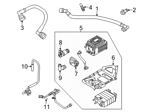 2021 Ford F-250 Super Duty Emission Components Diagram 5 - Thumbnail