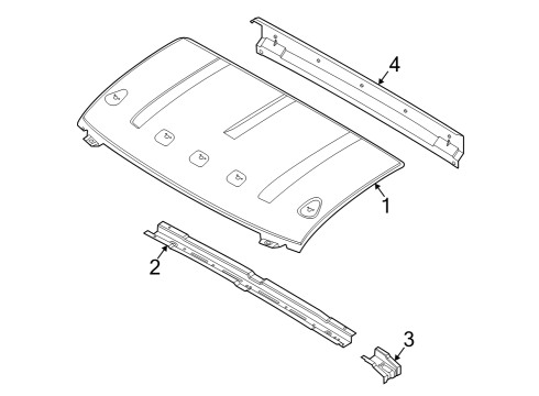 2025 Ford E-Transit Roof & Components Diagram 4 - Thumbnail