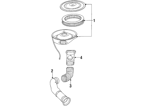 1984 Lincoln Mark VII Air Inlet Diagram