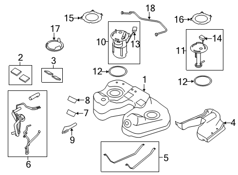 2012 Lincoln MKS Fuel System Components Diagram 3 - Thumbnail