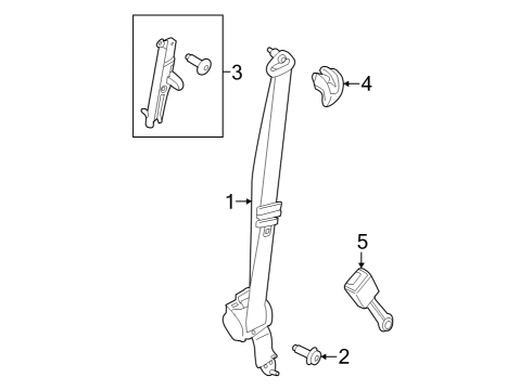 2024 Ford E-Transit Seat Belt Diagram