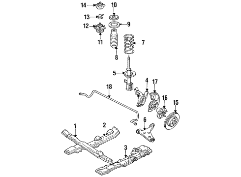 1990 Ford Probe Front Brakes Diagram