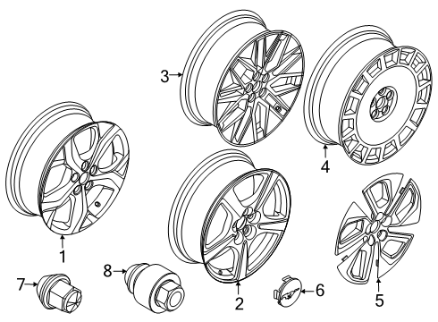 2024 Ford Mustang Mach-E Wheels Diagram