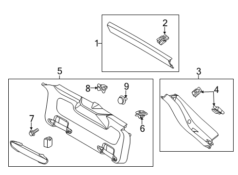 2013 Ford Focus Interior Trim - Lift Gate Diagram 2 - Thumbnail
