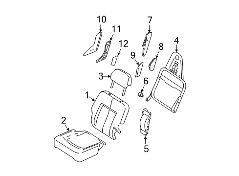 2005 Ford Expedition Rear Seat Components Diagram 2 - Thumbnail