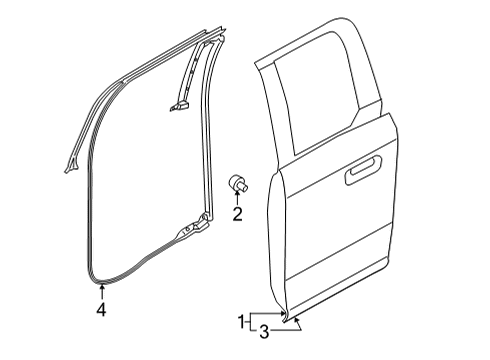 2022 Ford F-150 Door & Components Diagram 4 - Thumbnail