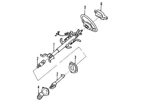 1991 Ford Probe Steering Column Diagram
