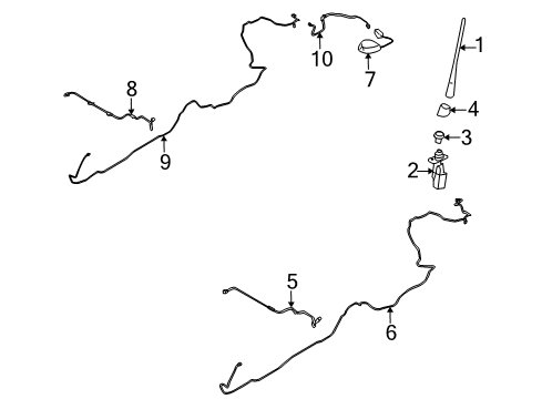 2012 Ford Mustang Antenna & Radio Diagram