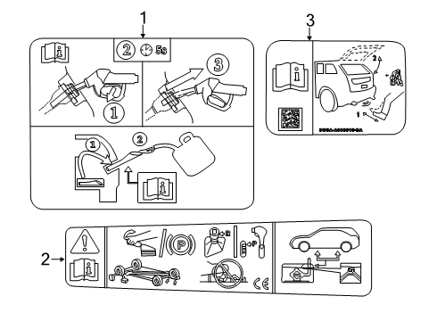 2024 Lincoln Corsair Information Labels Diagram