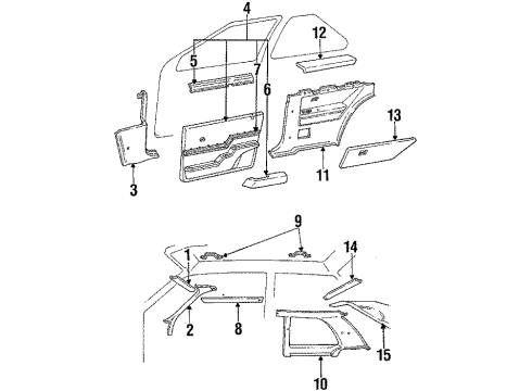 1985 Mercury Topaz Back Glass Diagram