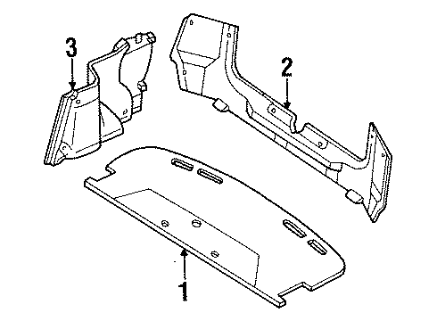 1995 Ford Escort Interior Trim - Rear Body Diagram 4 - Thumbnail