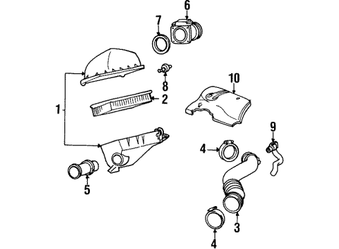 1999 Ford Crown Victoria Air Intake Diagram