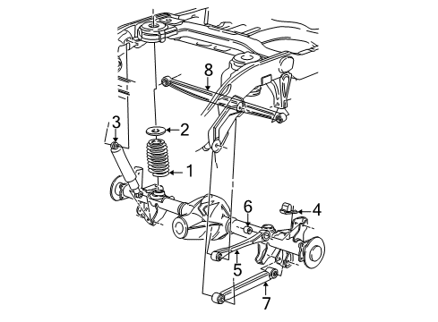 2000 Ford Expedition Rear Suspension Components Diagram