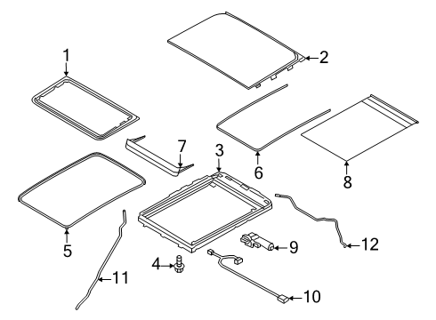 2024 Lincoln Aviator Sunroof Diagram