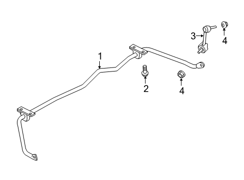 2019 Ford Police Interceptor Utility Stabilizer Bar & Components Diagram 5 - Thumbnail