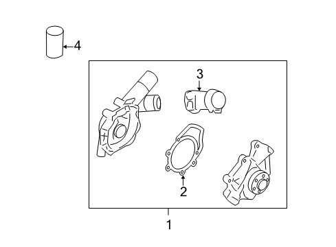 2007 Mercury Milan Water Pump Diagram 2 - Thumbnail