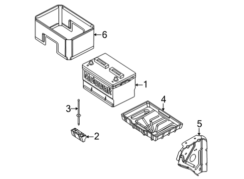 2025 Ford E-350 Super Duty Battery Diagram