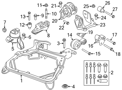 2012 Ford Fusion Front Mount Diagram for 9E5Z-6038-H