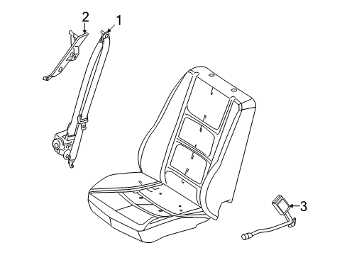 2009 Mercury Sable Front Seat Belts Diagram