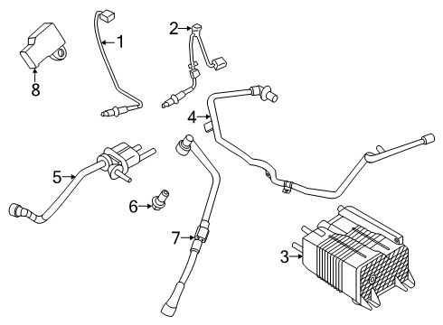 2025 Ford Ranger Emission Components Diagram 2 - Thumbnail