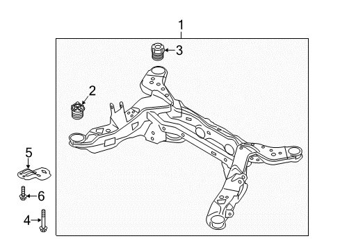2015 Ford Flex Suspension Mounting - Rear Diagram