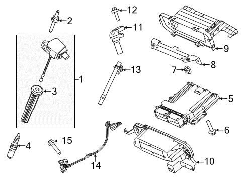 2018 Ford F-150 Tail Lamp Assembly Stud Diagram for -W716472-S439