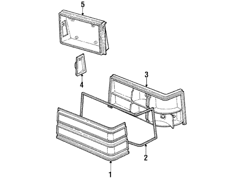 1985 Mercury Marquis Rear Lamps Diagram