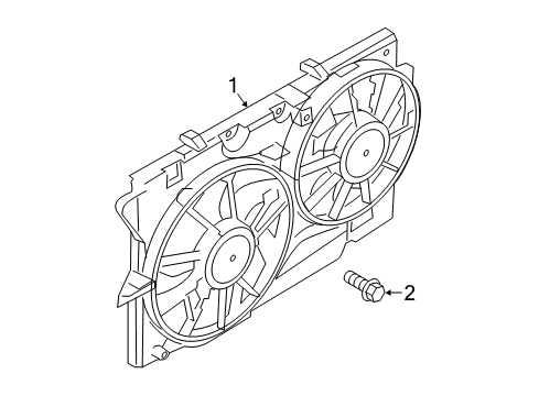2016 Ford Police Interceptor Utility Cooling Fan Diagram 2 - Thumbnail
