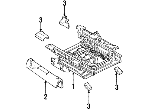 1997 Mercury Grand Marquis Tracks & Components Diagram 2 - Thumbnail