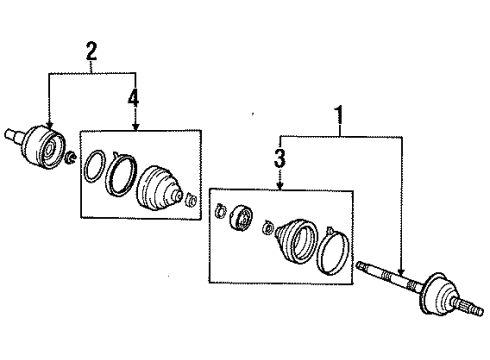 1992 Ford Escort Drive Axles - Front Diagram 2 - Thumbnail