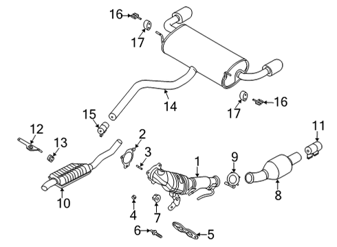 2021 Lincoln Corsair Bracket Stud Diagram for -W719151-S439