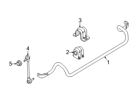 2011 Ford Flex Stabilizer Bar & Components Diagram 2 - Thumbnail