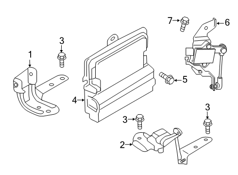 2019 Lincoln Nautilus Height Sensor, Driver Side Diagram for F2GZ-3C097-B