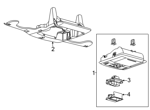 2014 Ford Police Interceptor Utility Overhead Console Diagram