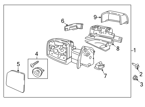 2017 Ford F-150 Mirrors - Body Diagram 5 - Thumbnail