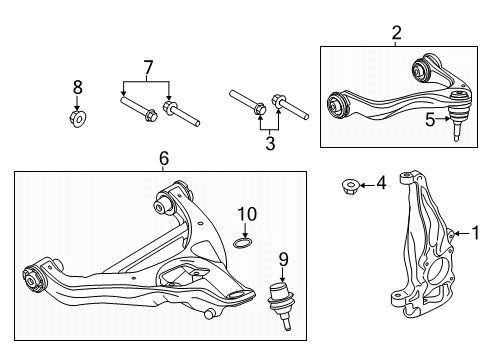 2025 Ford Expedition Front Suspension Components Diagram 3 - Thumbnail