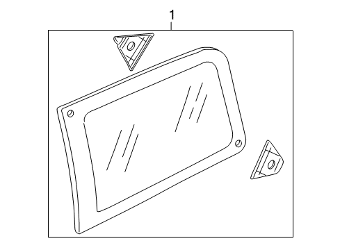 2000 Ford Focus Glass & Hardware - Quarter Panel Diagram 2 - Thumbnail